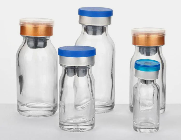 Different sizes vial for filling