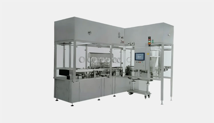 Liquid vial filling machine