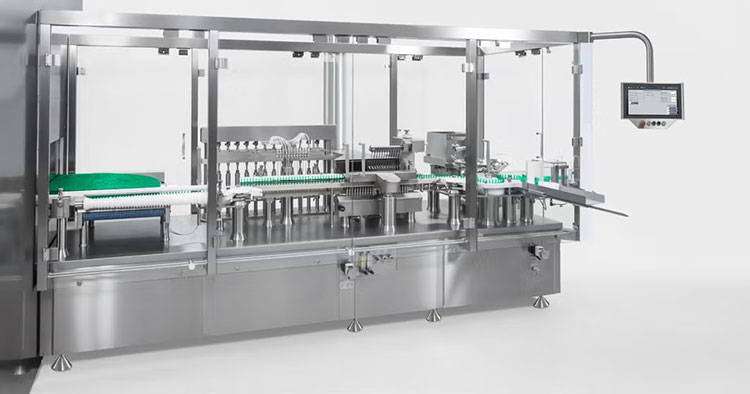 Powder vial filling machine