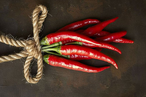 Selection of red chili
