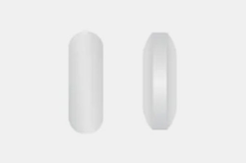 Capsule shaped tablet