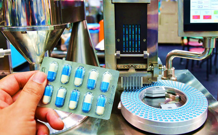 Capsules in the filling machine-picture courtesy