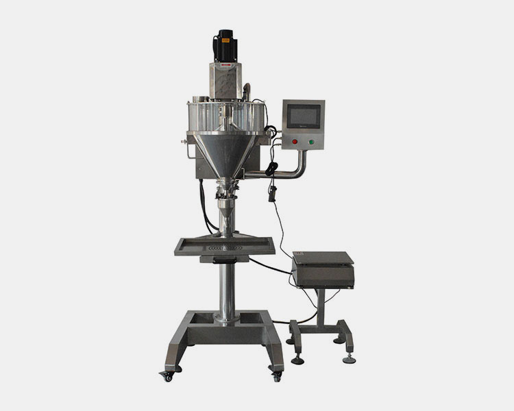 Semi-automated detergent powder filling machine