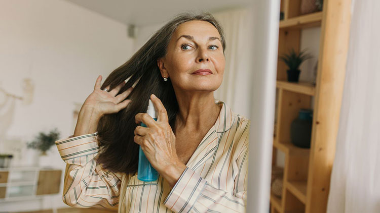 Support in greying hair