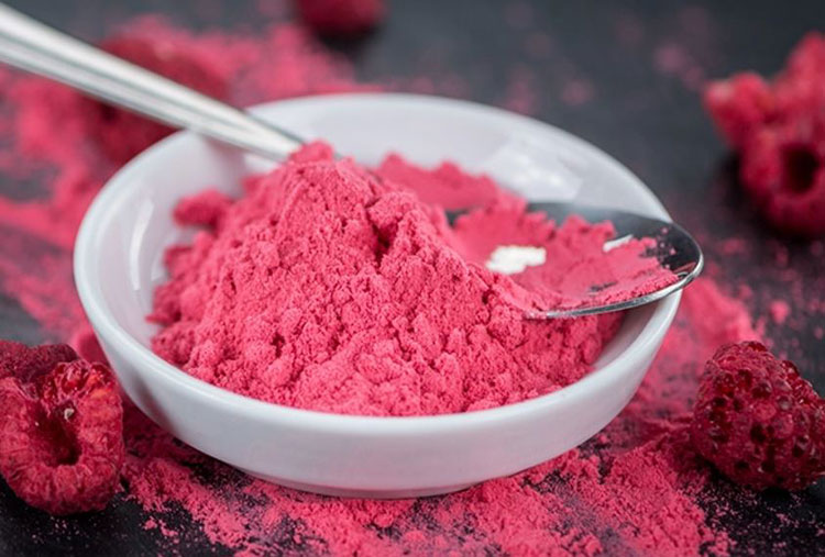 Very fine powder particles