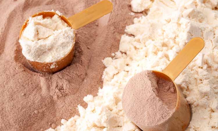 Weighing and blending of powders
