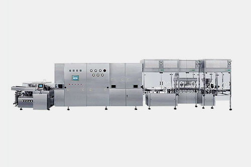 Liquid vial filling line