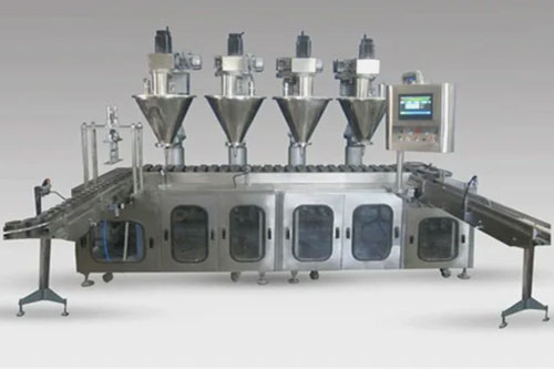 Multi-Head Filling Machine for Powder