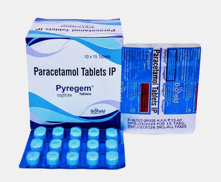 Paracetamol as an over
