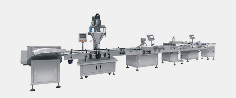Production Line of a Filling Machine for Powder