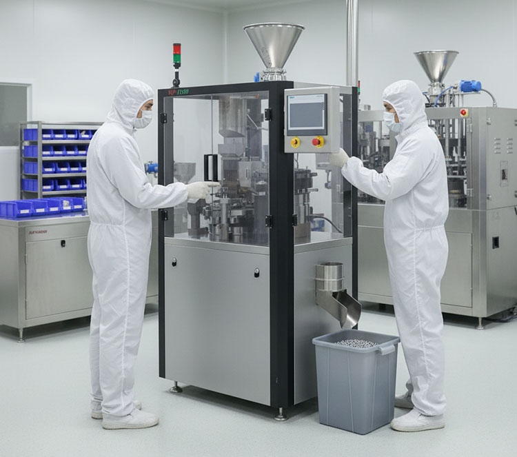 NJP-1200D Capsule Filling Machine On Customer site