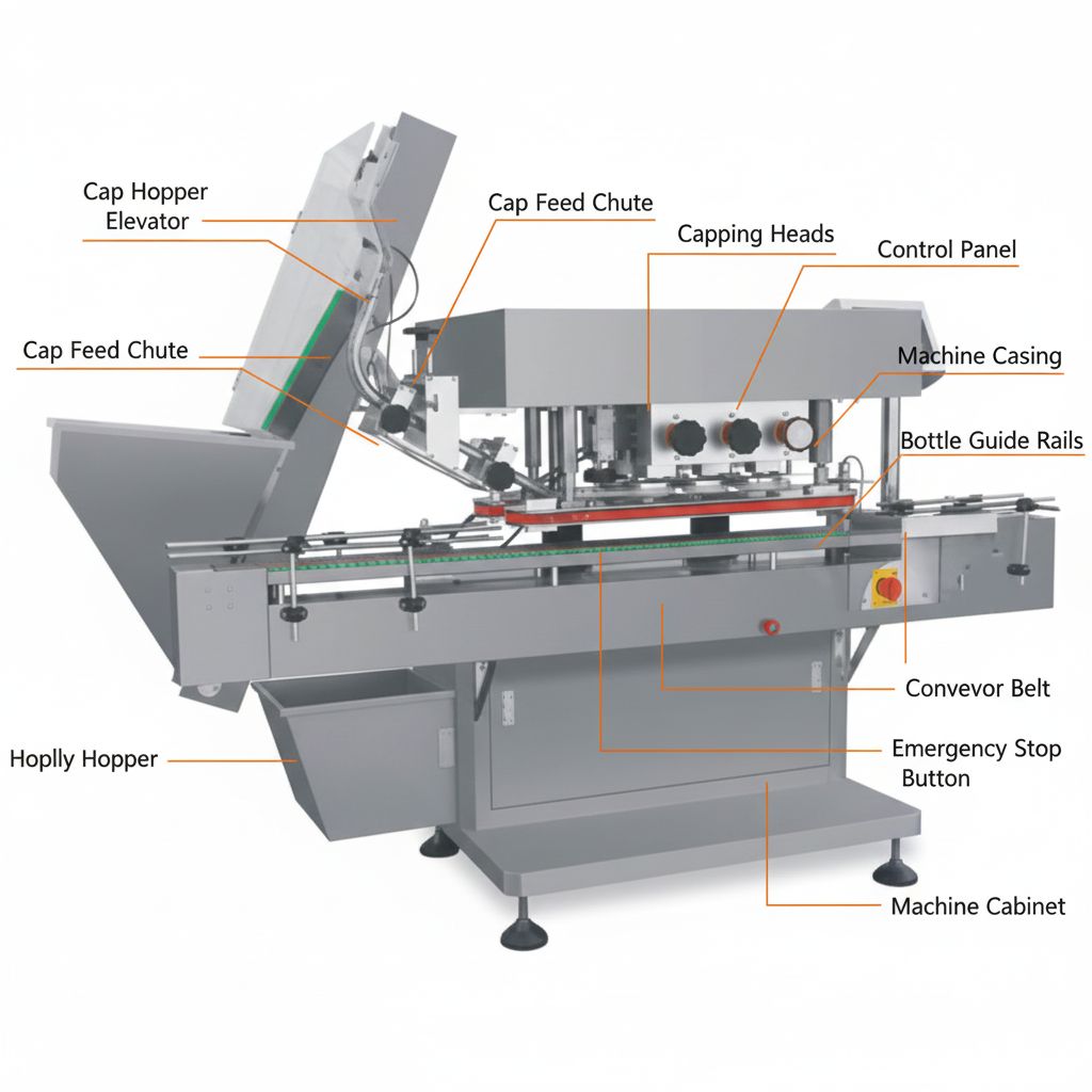 main components of capping machine