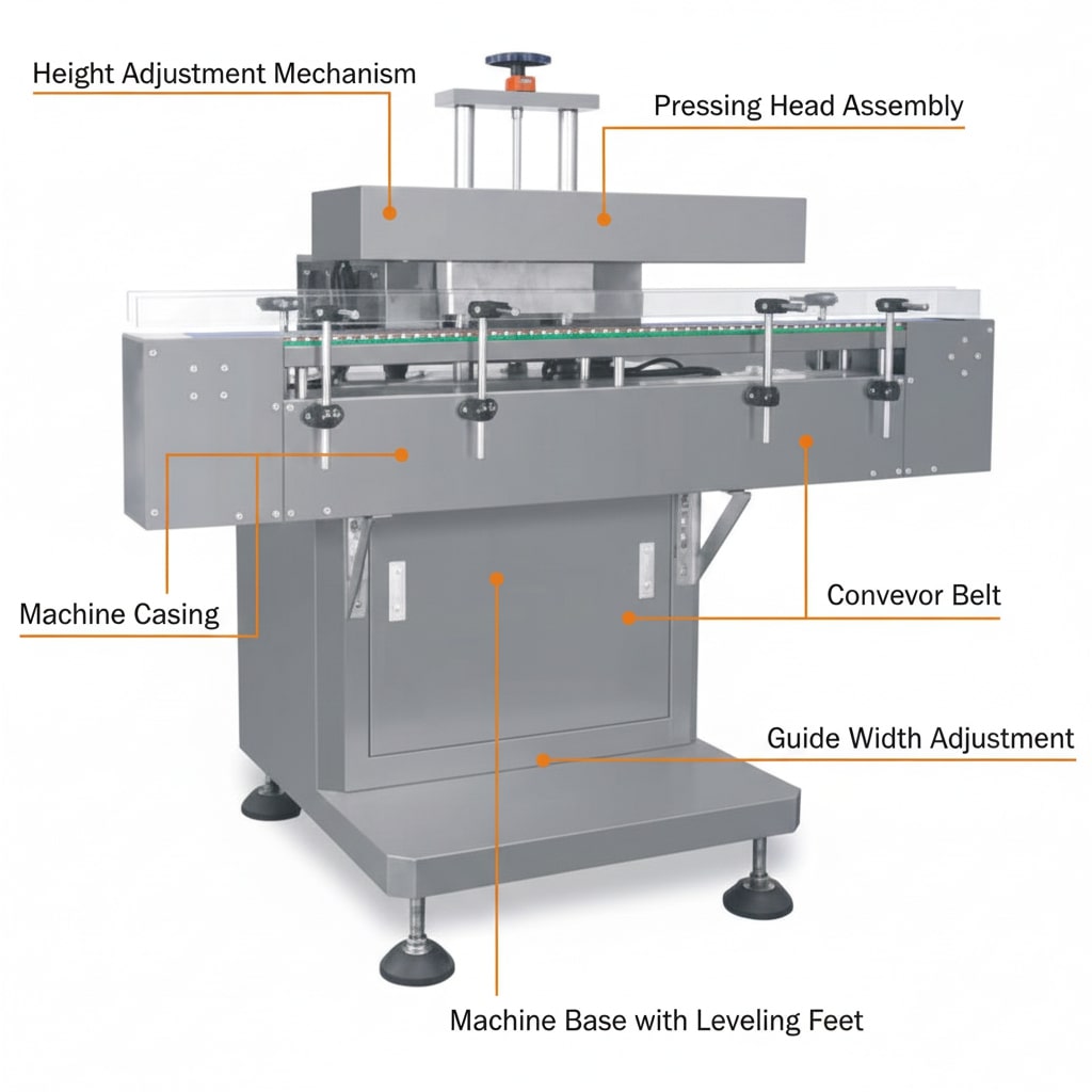 main components of induction sealing machine