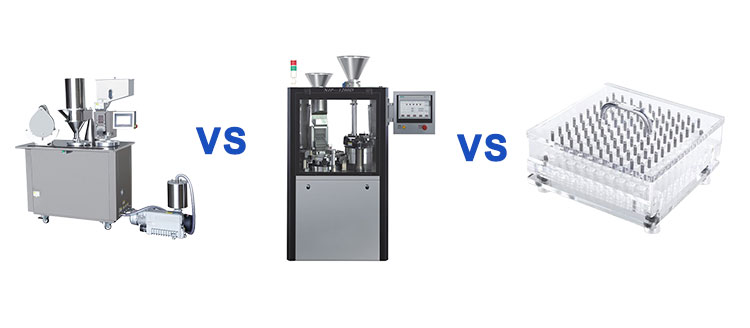 three capsule filling machine comparsion