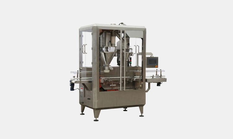 Double head powder filling machine