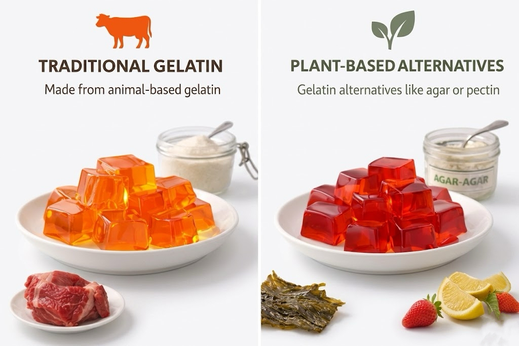 Animal Gelatin and Vegan Gelatin