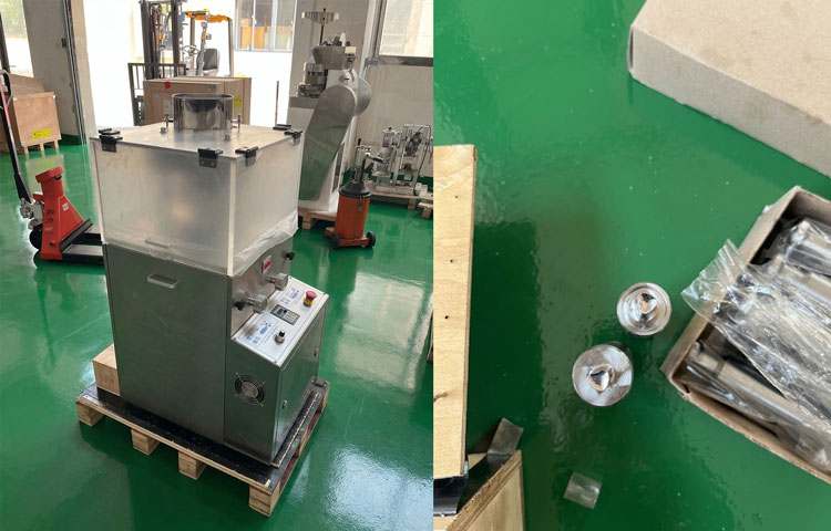 Dual-shaped tablet press machine