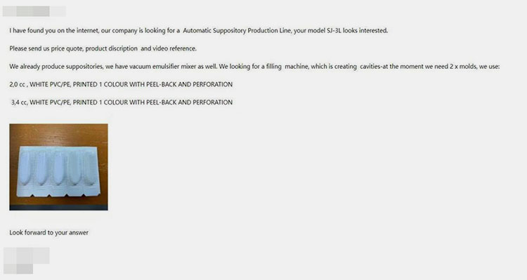 Inquiry from client in Slovakia