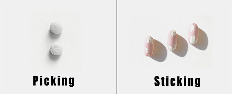 Tablet branding and sticking issues