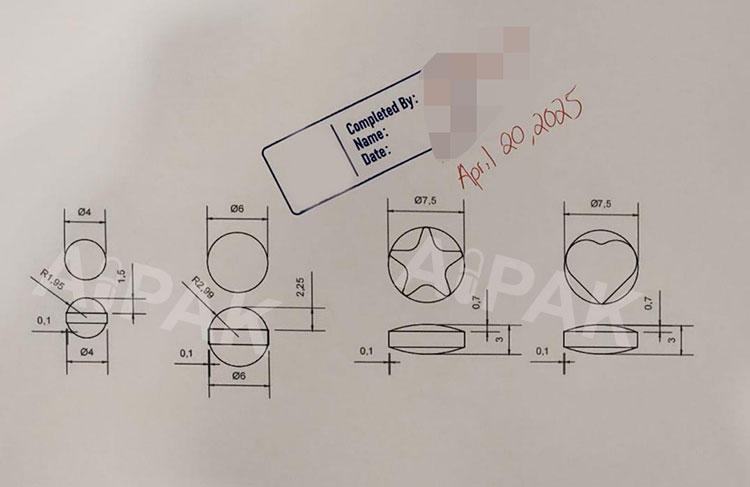 Two different candy shapes