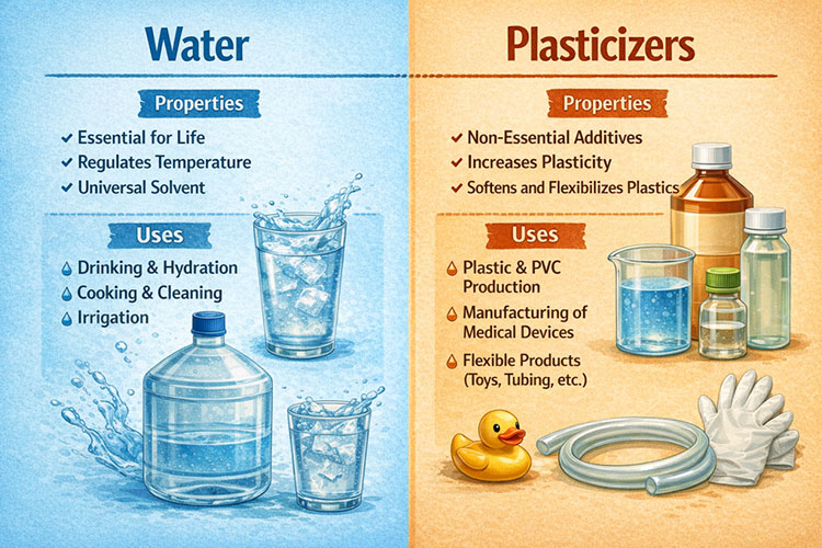 Water and Plasticizers