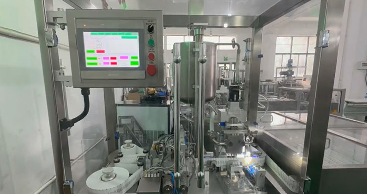 suppository filling machine running