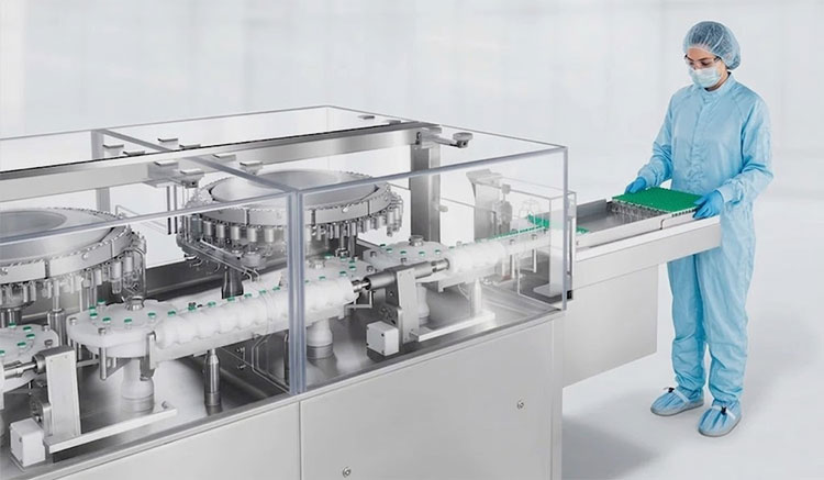 Cleanroom pharmaceutical packaging machine