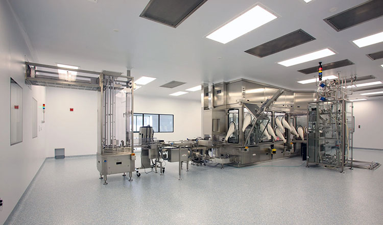 Pharmaceutical factory cleanroom construction