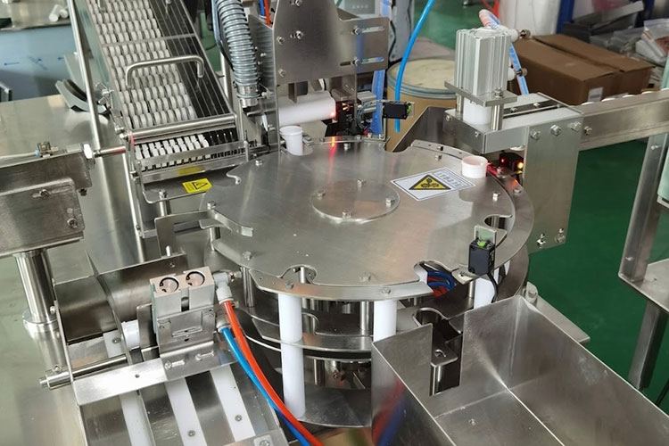 Effervescent tablet packing machine in client’s factory