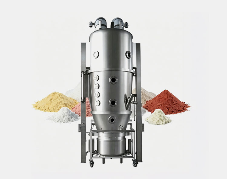 Fluid bed drying machine