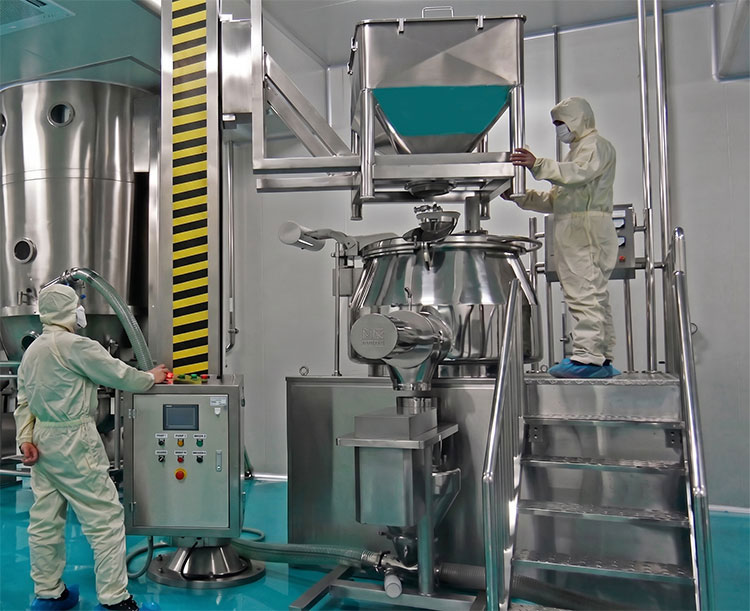 GHL-150-High-speed-mixer-granulator-and-FL-50-fluid-bed-dryer-8
