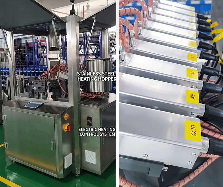 Heated tank and plunger pump for viscous liquid
