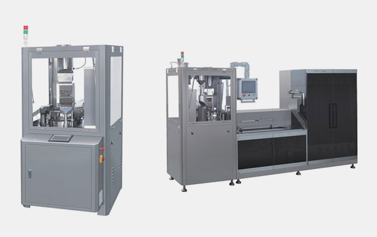Semi-automatic capsule filler and sealing machine