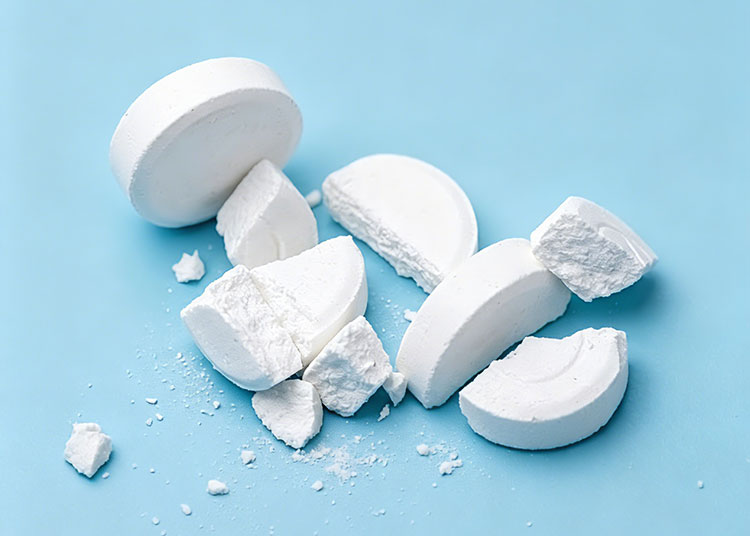 Tablet capping brittle powder compression