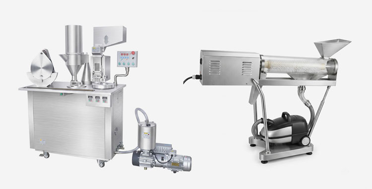 semi-automatic capsule filling machine and capsule polisher
